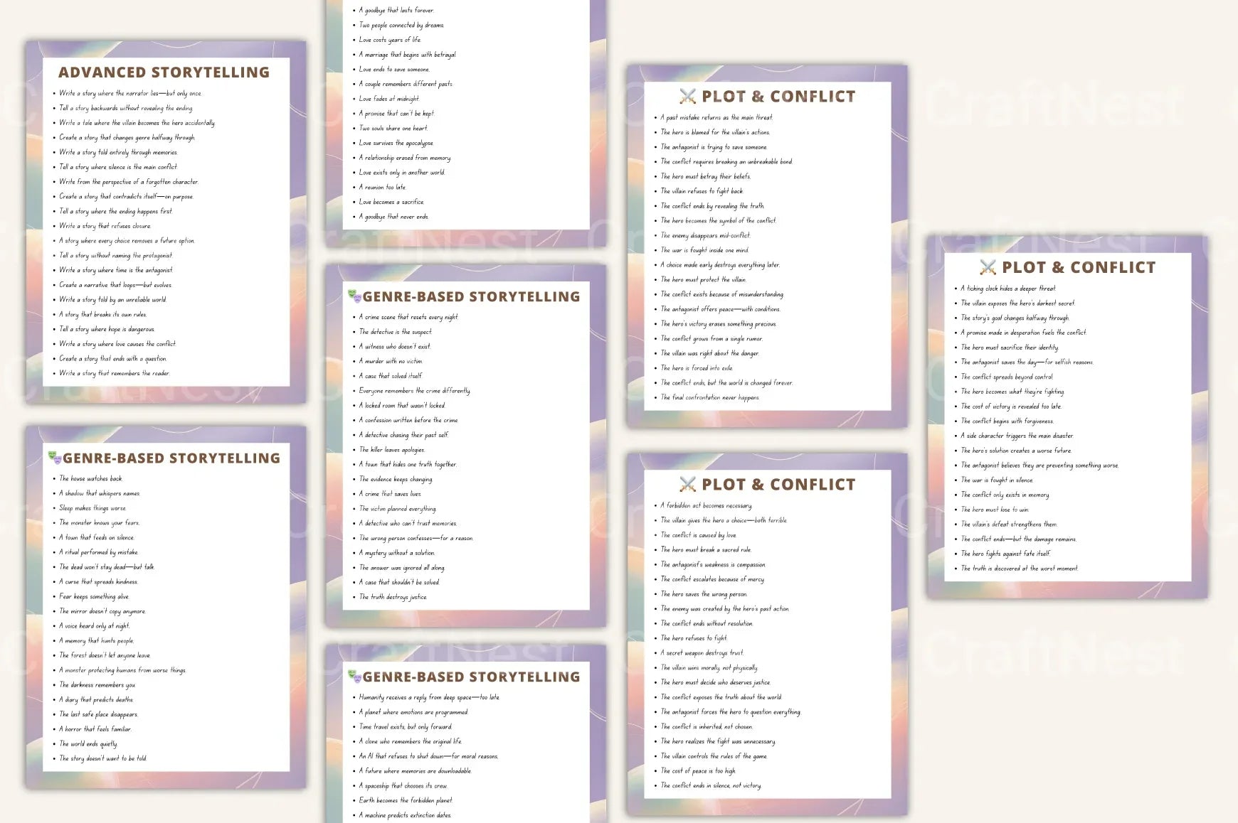 Storytelling Prompt Handbook: Creative Writing Ideas - CraftNest - Digital Crafting and Art