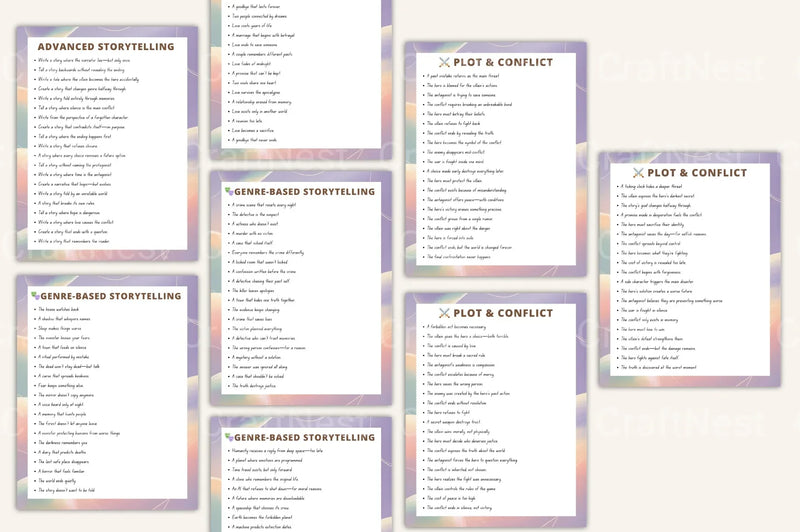 Storytelling Prompt Handbook: Creative Writing Ideas - CraftNest - Digital Crafting and Art