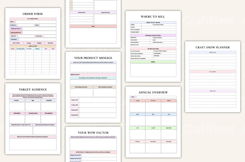 Craft Business Planner Guide - CraftNest - Digital Crafting and Art