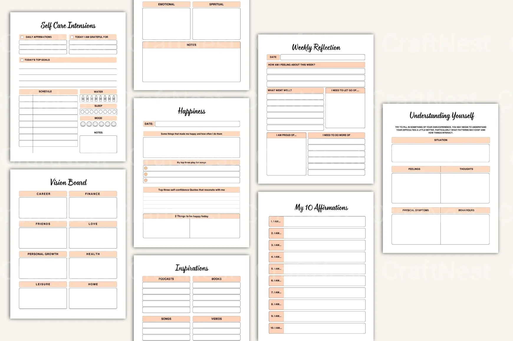 Burnout Recovery Workbook Guide - CraftNest - Digital Crafting and Art