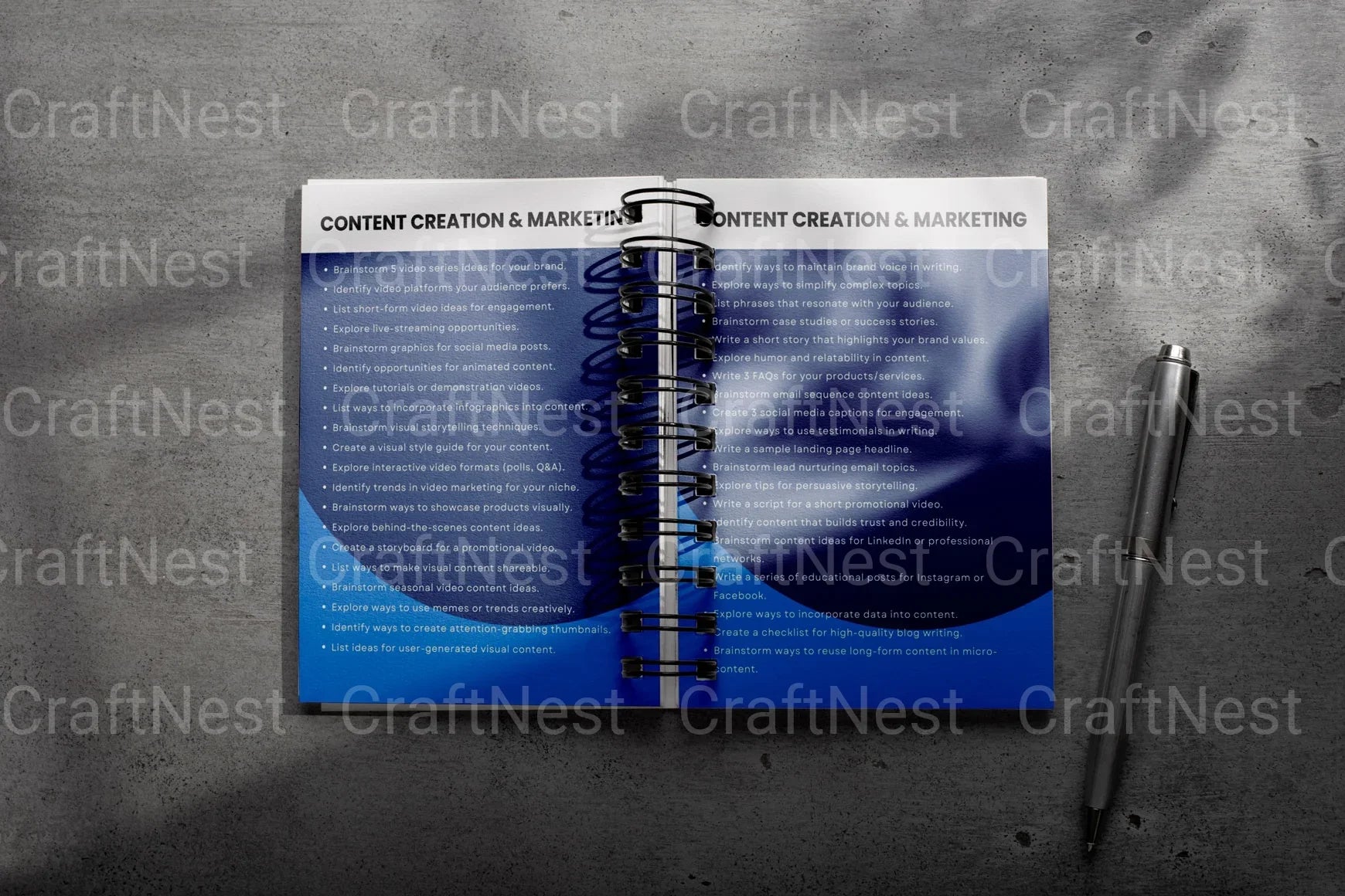 Online Business Prompts Book - CraftNest - Digital Crafting and Art