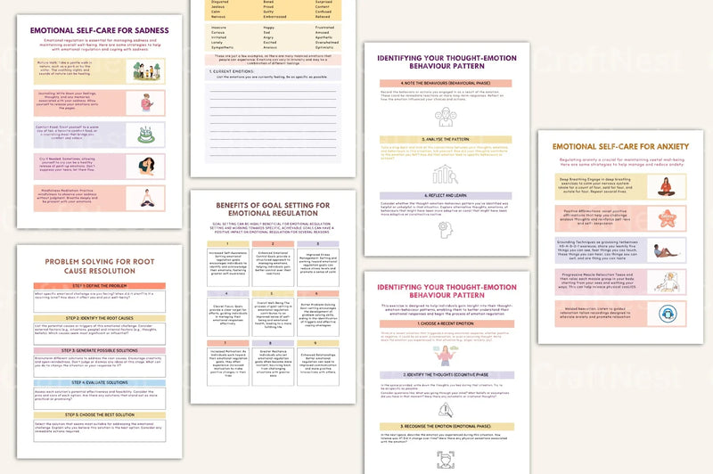 Emotion Processing Worksheets for Personal Growth - CraftNest - Digital Crafting and Art