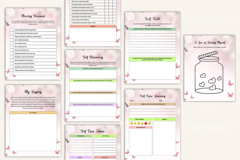 Self Love Building Workbook - CraftNest - Digital Crafting and Art