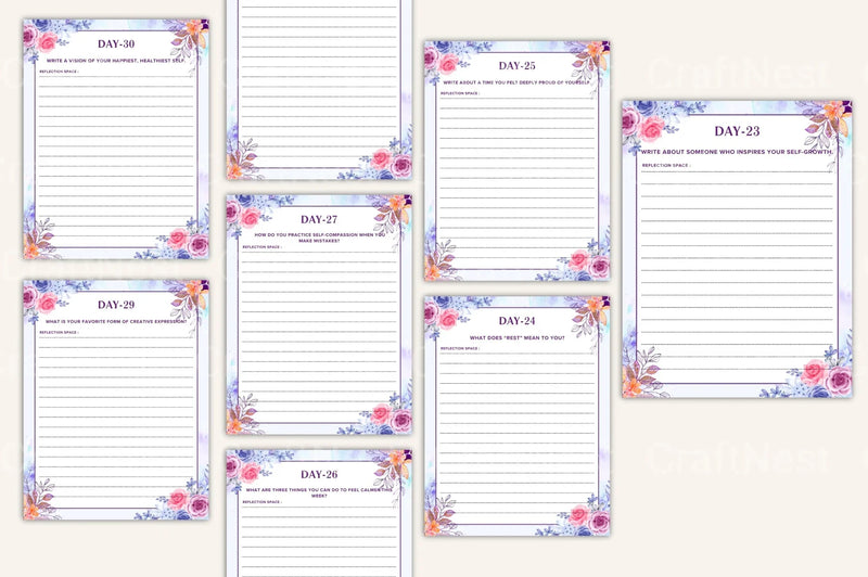 Daily Self-Care Prompts for Personal Wellbeing - CraftNest - Digital Crafting and Art