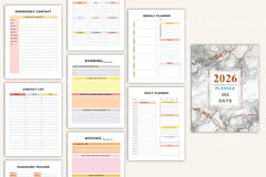 Efficient Daily Planner for Optimal Organization - CraftNest - Digital Crafting and Art