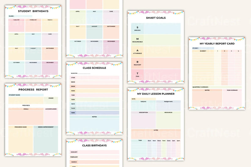Teacher Planner: Organize Your Classroom Efficiently - CraftNest - Digital Crafting and Art