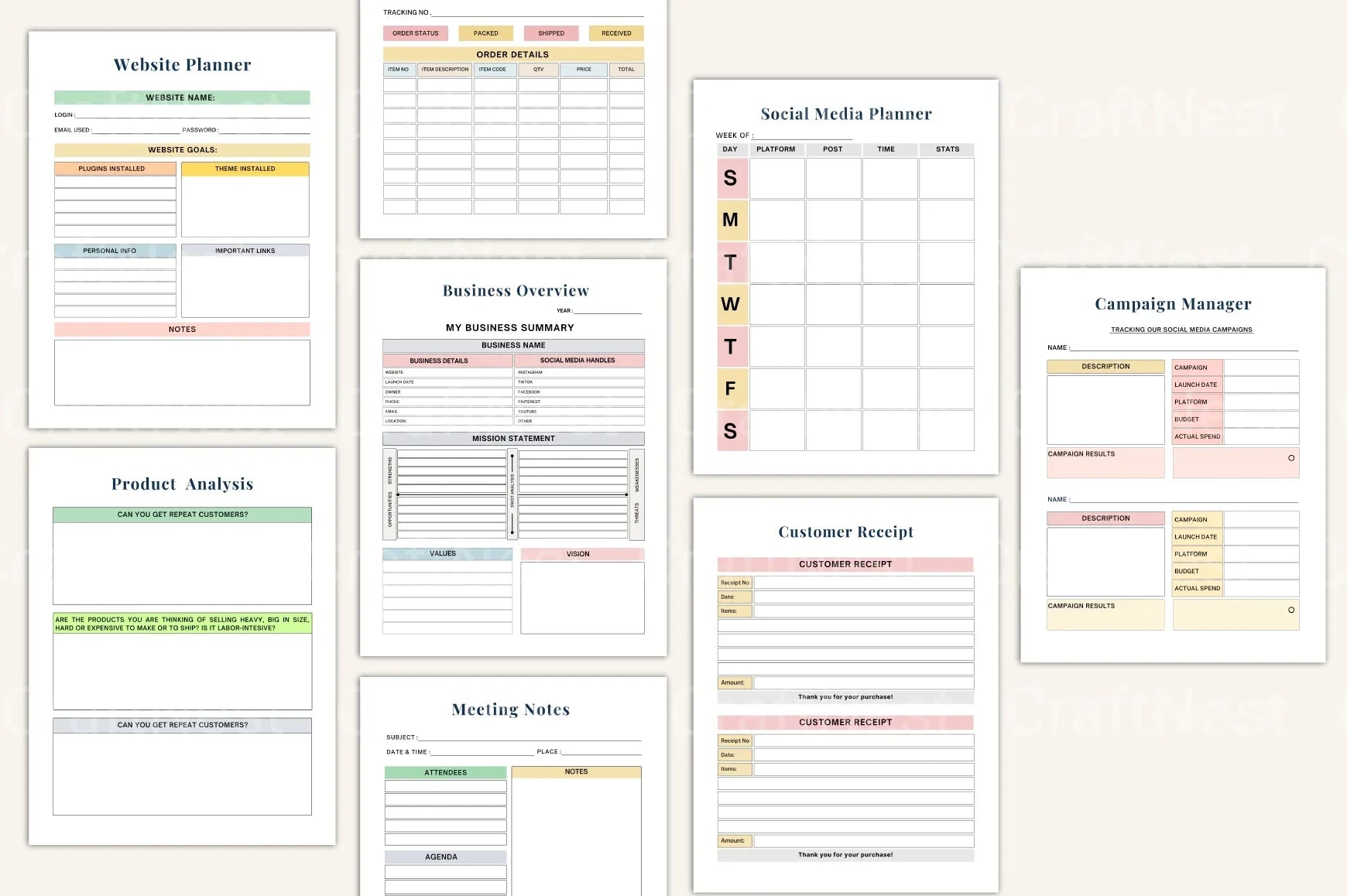 Small Business Financial Bookkeeping Guide - CraftNest - Digital Crafting and Art