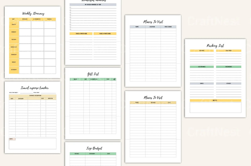 Ultimate Travel Planner Guide - CraftNest - Digital Crafting and Art