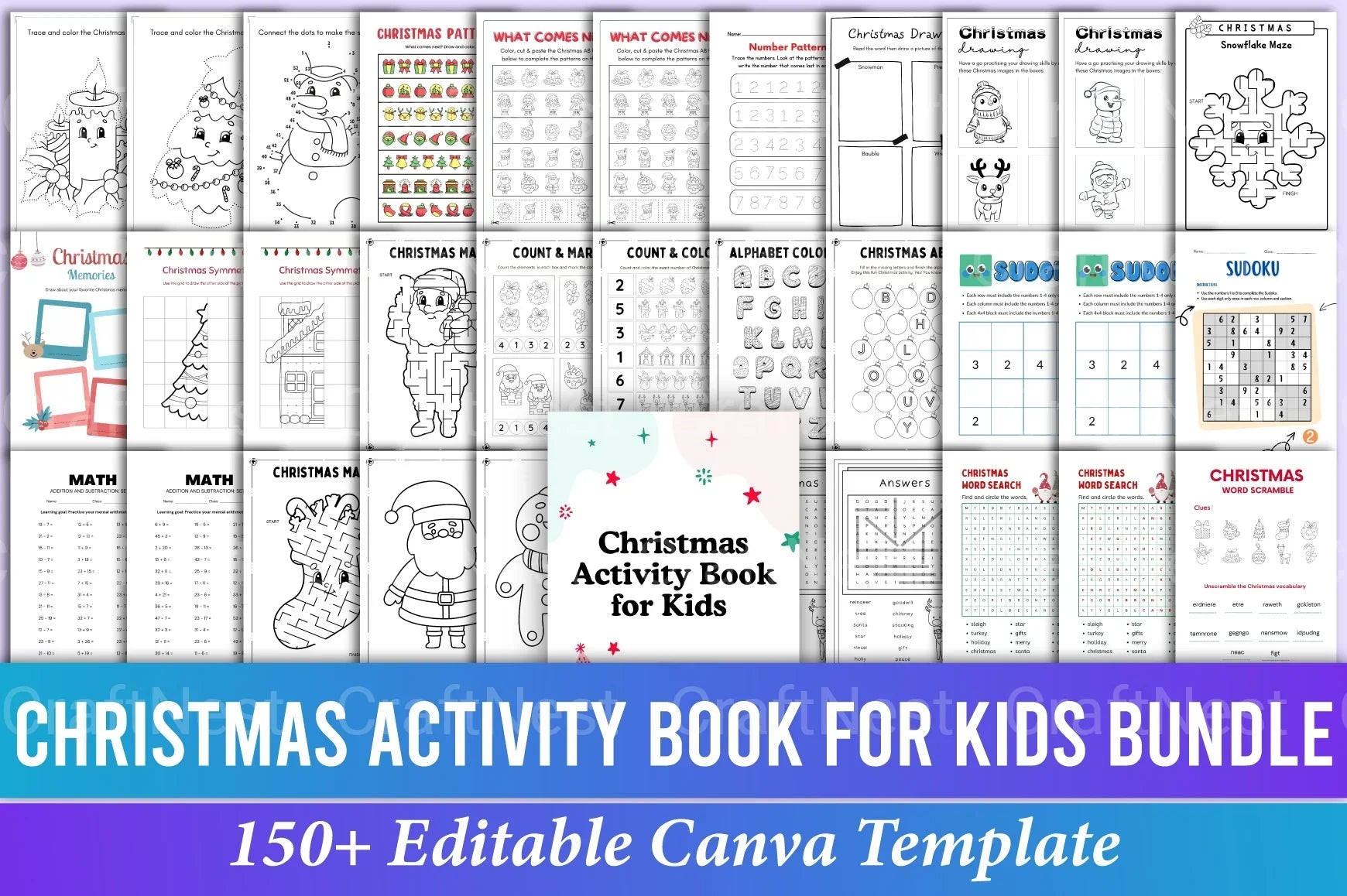 Ultimate Kids Activity Book KDP Interior - CraftNest - Digital Crafting and Art