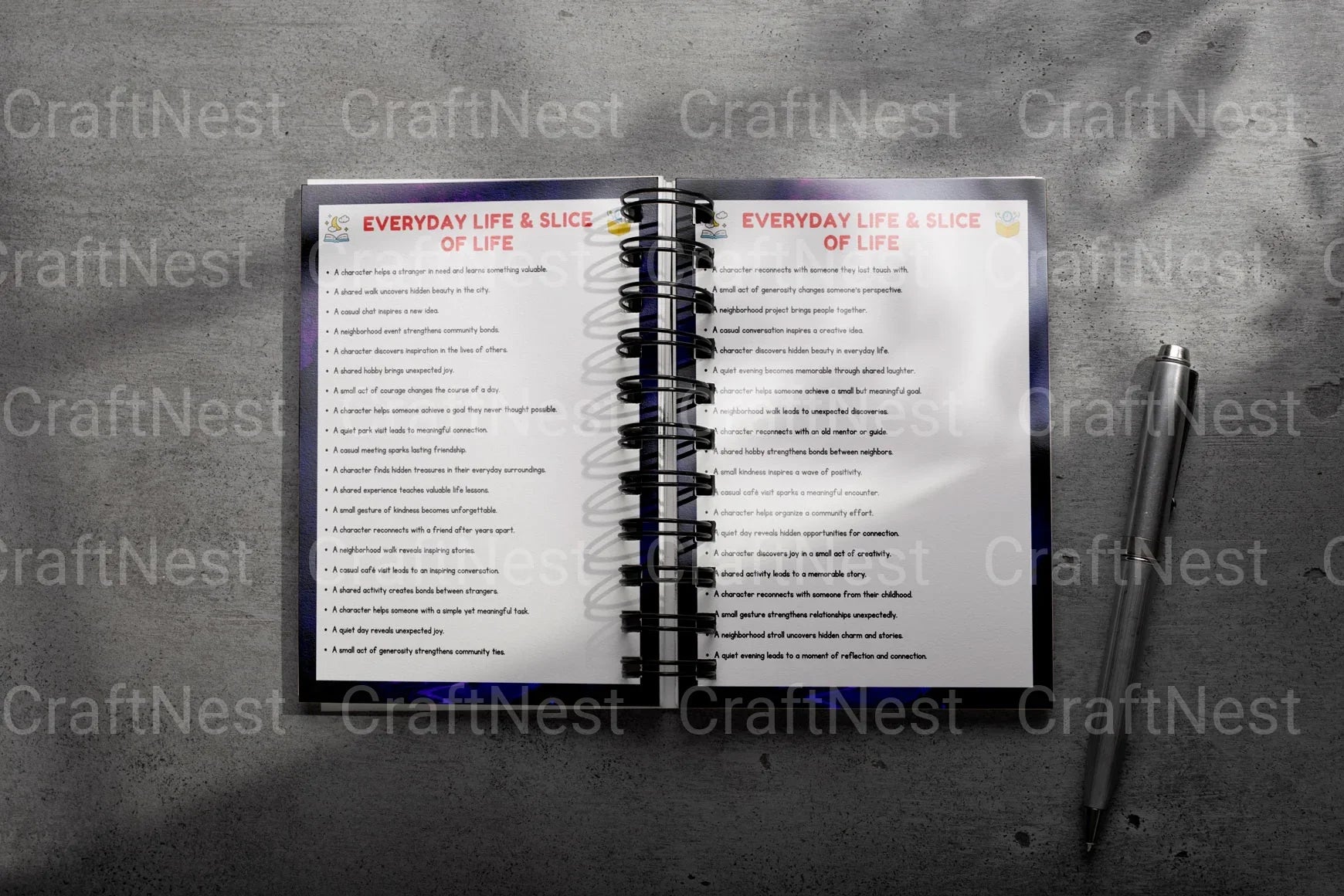 Creative Short Story Prompts Book - CraftNest - Digital Crafting and Art