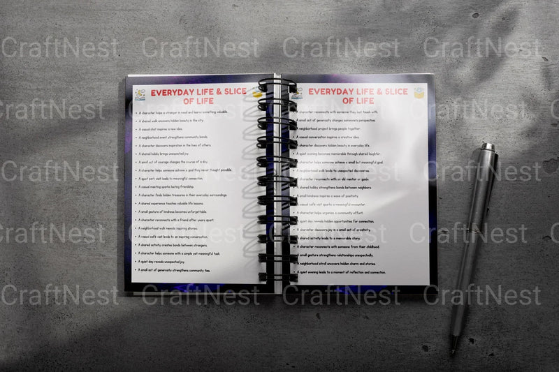 Creative Short Story Prompts Book - CraftNest - Digital Crafting and Art