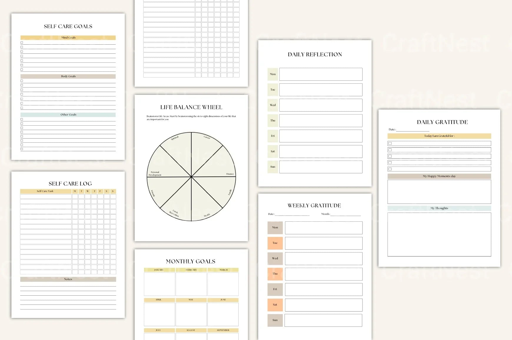 Life Goals Vision Board Workbook - CraftNest - Digital Crafting and Art