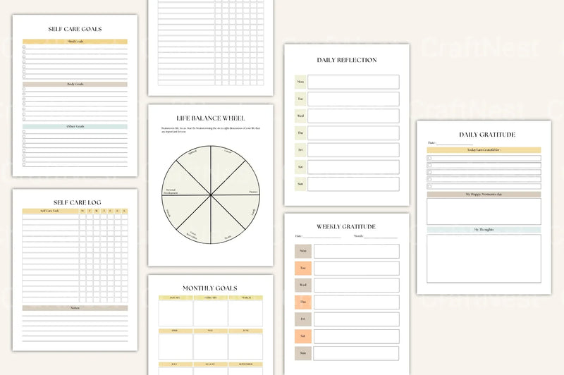 Life Goals Vision Board Workbook - CraftNest - Digital Crafting and Art
