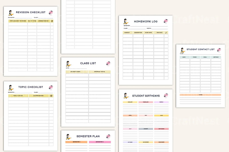 Ultimate Student Life Planner - CraftNest - Digital Crafting and Art