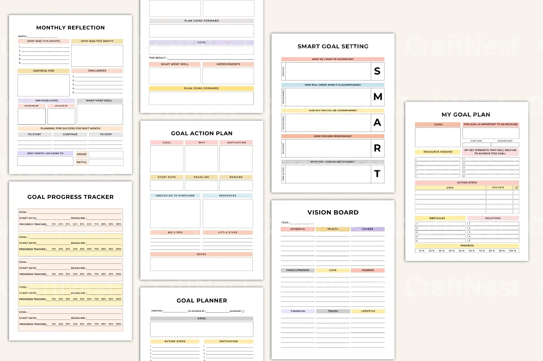 Goal Setting Motivation Guide - CraftNest - Digital Crafting and Art