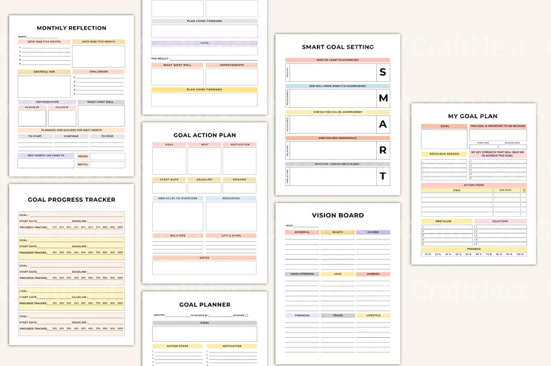 Goal Setting Motivation Guide - CraftNest - Digital Crafting and Art