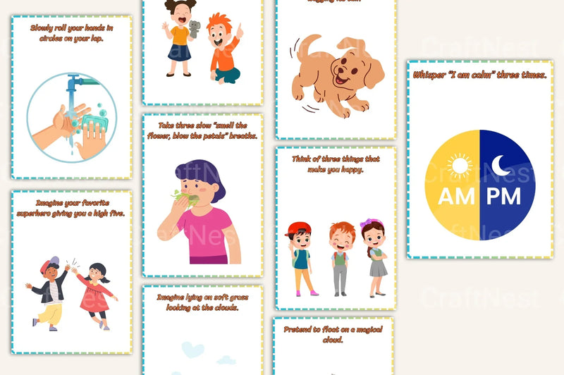 Calming Strategy Cards for Kids - CraftNest - Digital Crafting and Art