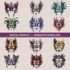 Masquerade Masks Gothic Clipart Bundle
