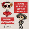 Dia De Muertos Day Of The Dead Clipart Bundle