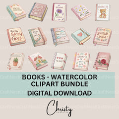 Books Clipart Bundle 4 - CraftNest - Digital Crafting and Art