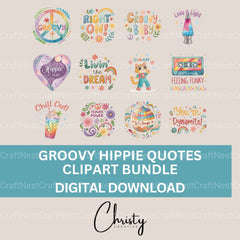 Hippie 70S Update Clipart Bundle - CraftNest - Digital Crafting and Art