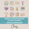 Hippie 70S Update Clipart Bundle