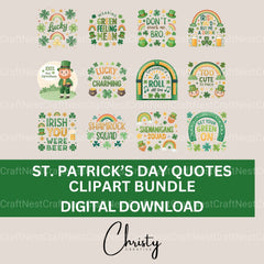St Patricks Day Clipart Bundle 7 - CraftNest - Digital Crafting and Art
