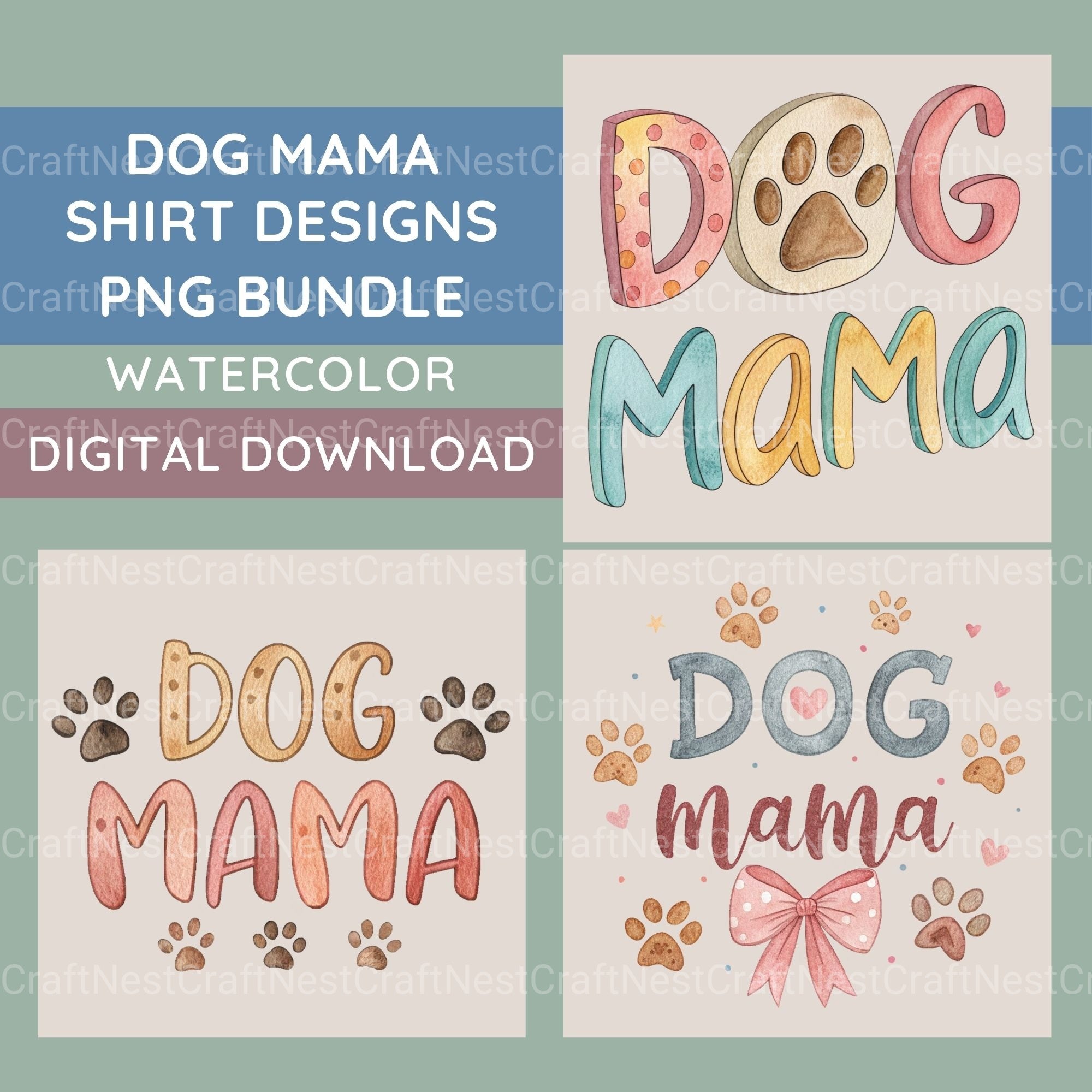 Dog Mama Clipart Bundle - CraftNest - Digital Crafting and Art