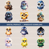 Cute Baby Birds Clipart Bundle