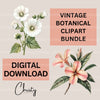 Vintage Botanical Clipart Bundle