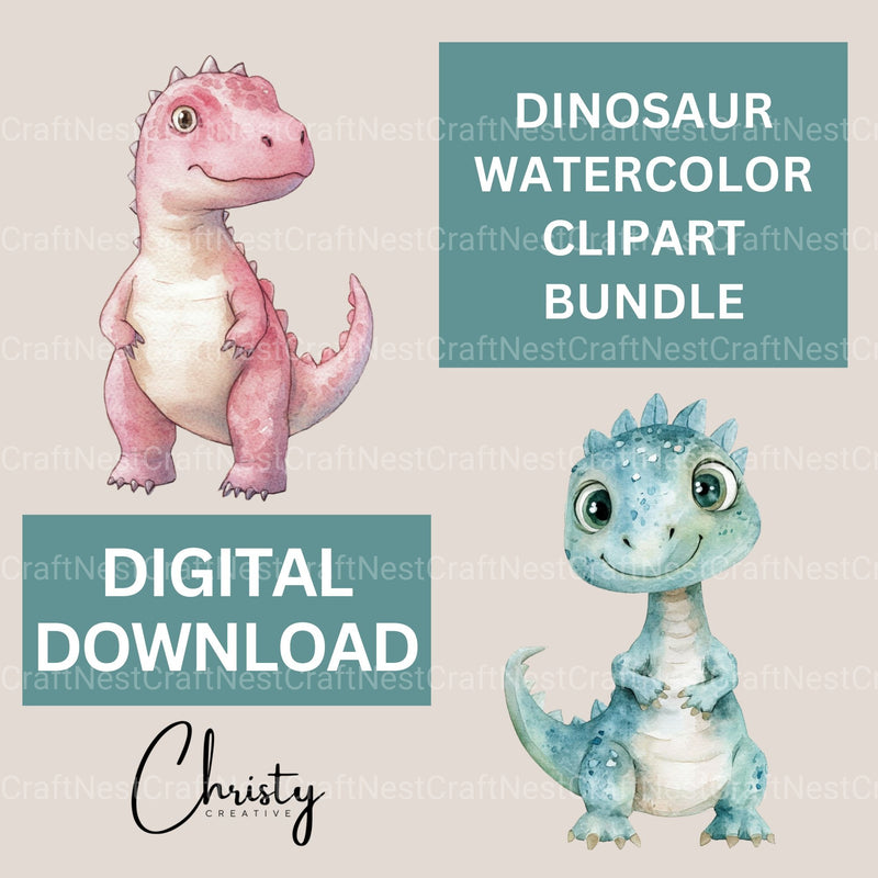 Dinosaurs Clipart Bundle 3 - CraftNest - Digital Crafting and Art
