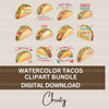 Tacos Clipart Bundle
