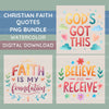 Faith Quotes Clipart Bundle