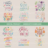 Positive Quotes 2 Clipart Bundle
