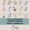 Elephant Clipart Bundle