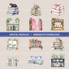 Books Updated Clipart Bundle