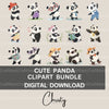 Panda Clipart Bundle