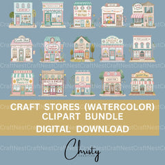 Craft Buildings Clipart Bundle - CraftNest - Digital Crafting and Art