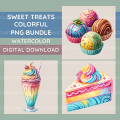 Sweet Treats Clipart Bundle - CraftNest - Digital Crafting and Art