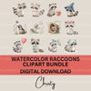 Raccoons 2 Clipart Bundle