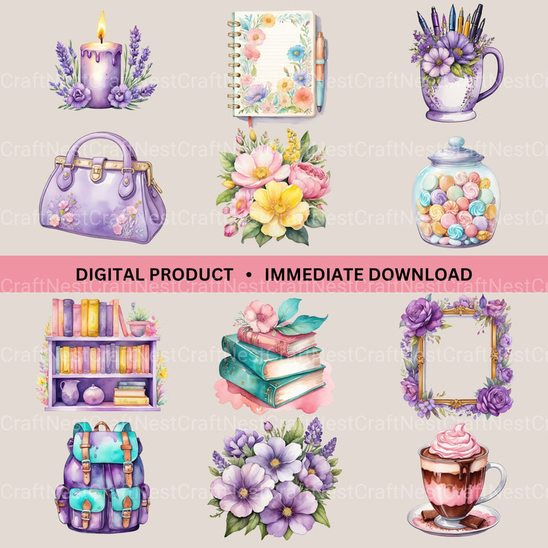 Girl Things Clipart Bundle - CraftNest - Digital Crafting and Art
