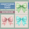 Pastel Bows Clipart Bundle