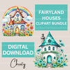 Fairyland Houses Clipart Bundle