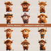 Highland Cows Clipart Bundle 2
