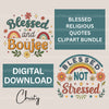 Blessed Quotes Clipart Bundle