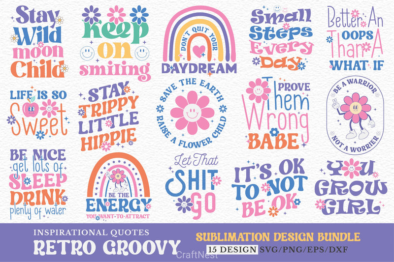 Groovy SVG Bundle - CraftNest - Digital Crafting and Art
