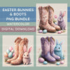 Boots N Bunnies Clipart Bundle