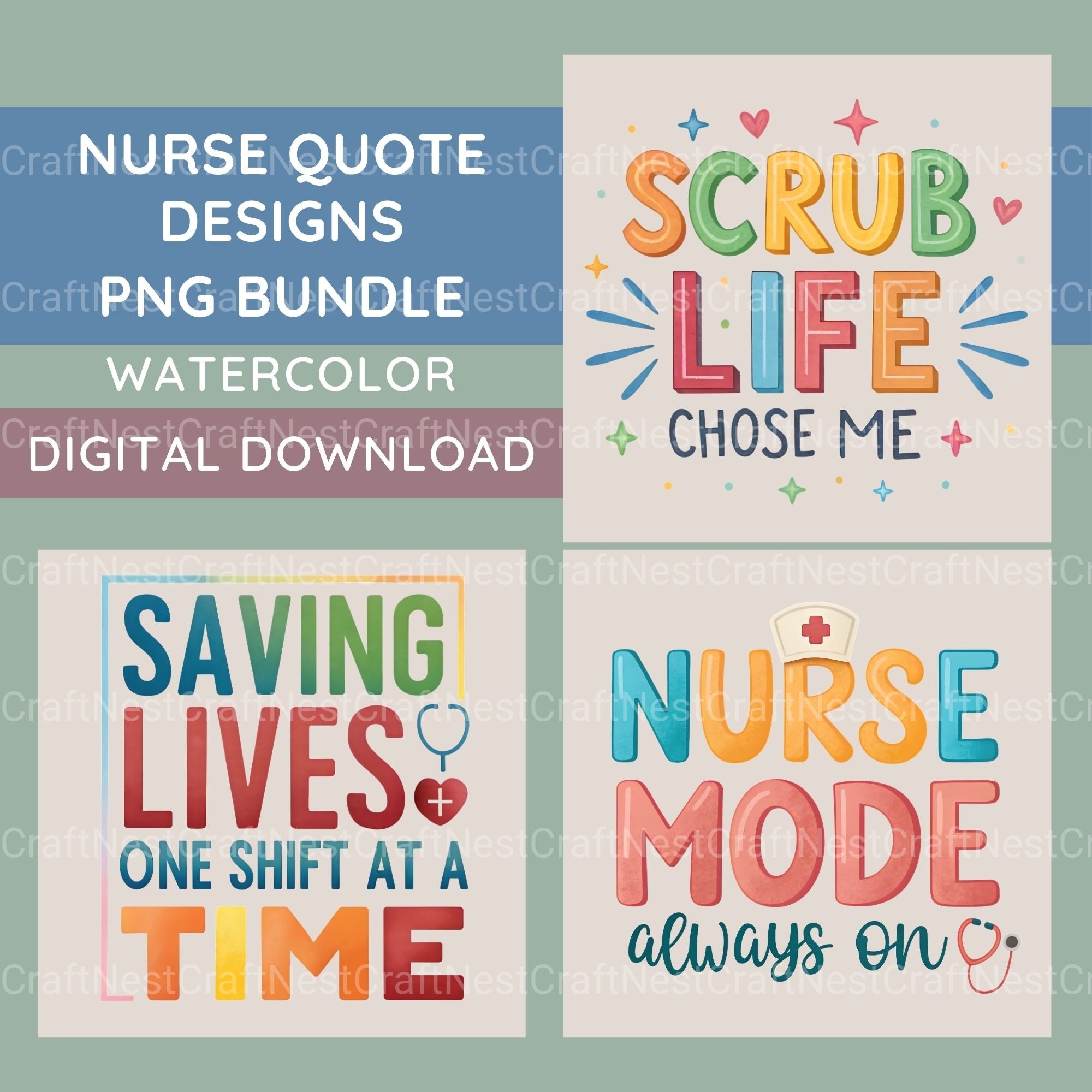 Nurse Quotes Clipart Bundle - CraftNest - Digital Crafting and Art