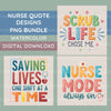Nurse Quotes Clipart Bundle