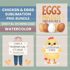 Chickens Eggs Clipart Bundle - CraftNest - Digital Crafting and Art